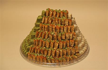 باقلوا، لوز بادام، لوز پسته  - ظرف طلقی